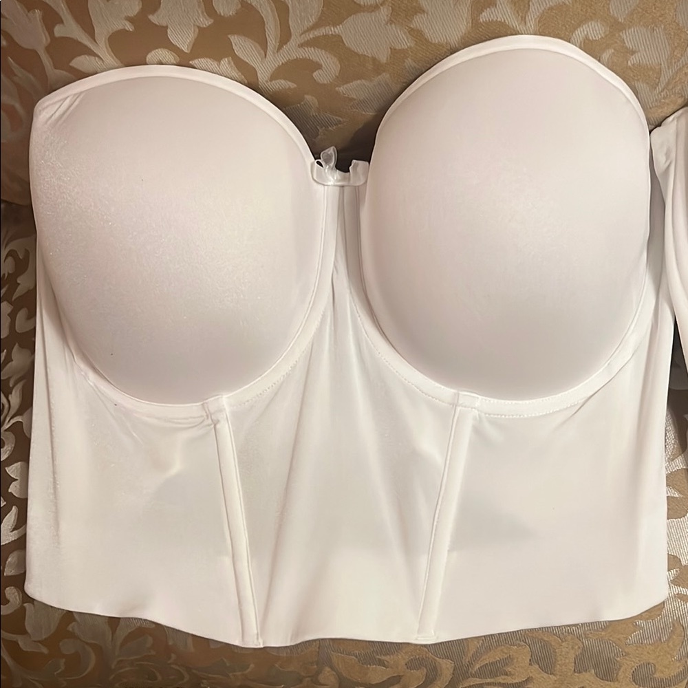 LE MYSTERE “SOIRÉE” Short-Line White Bustier
